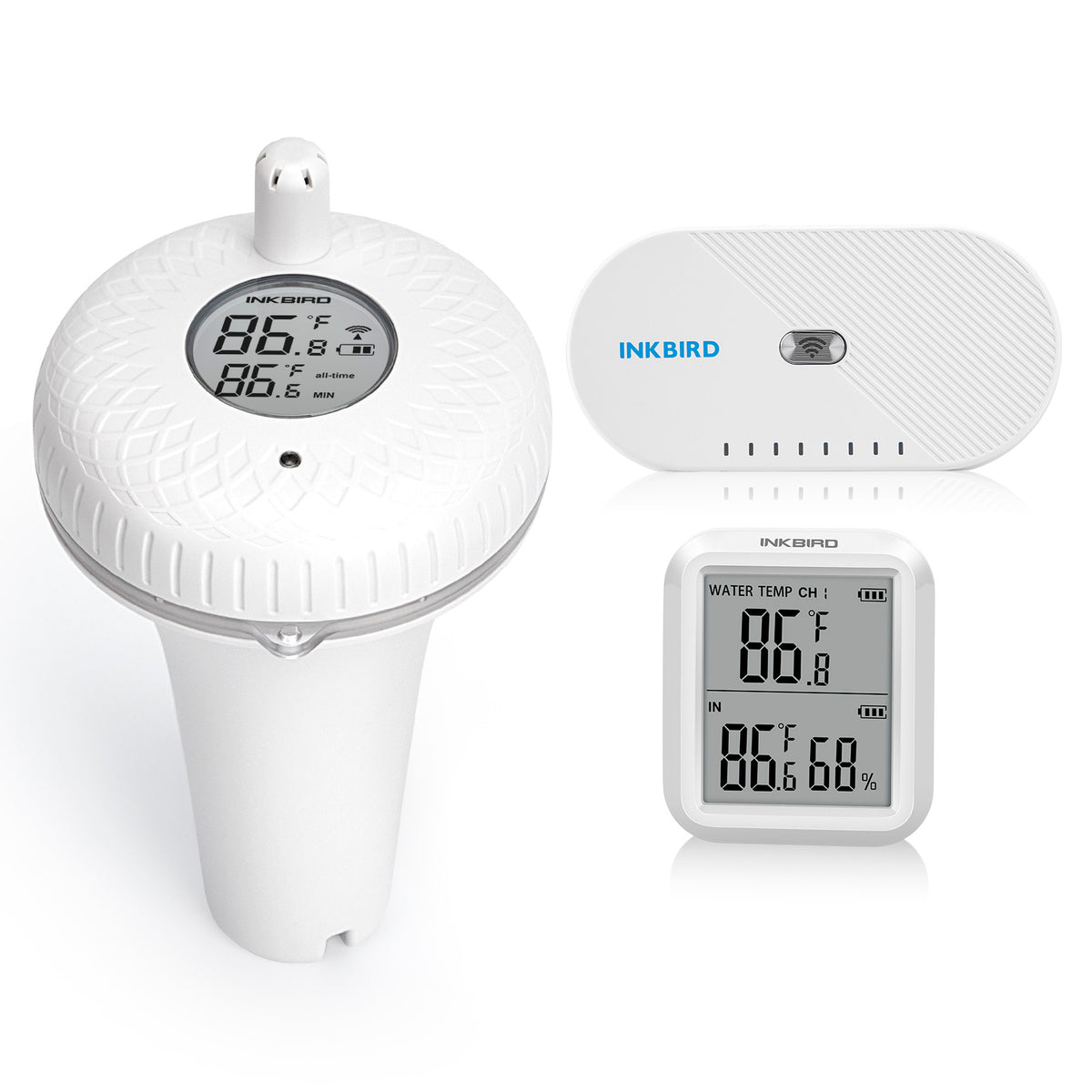 Wireless Pool Thermometer Set IBS-P01R with WIFI Gateway IBS-M1