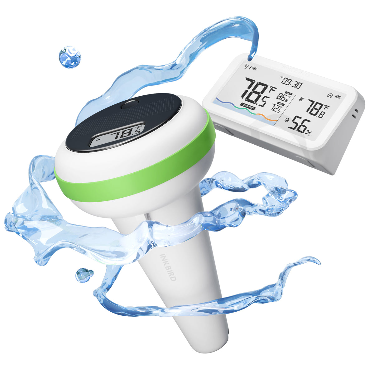 Afstandsbediening Zwembadthermometer Set IBS-P03R