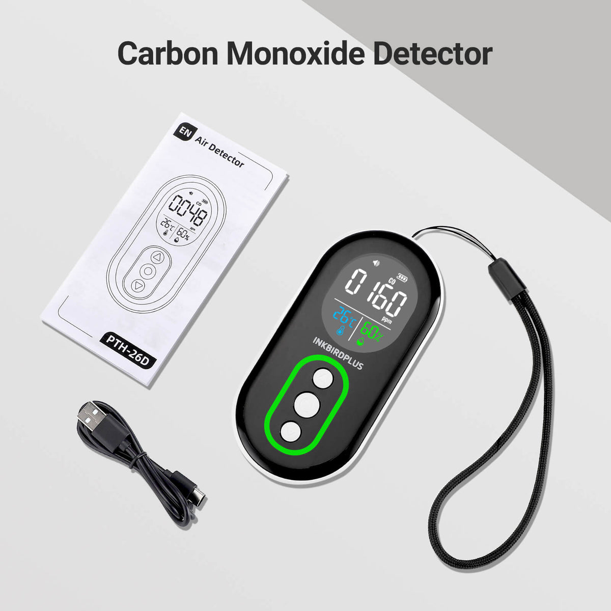 INKBIRDPLUS bærbar CO2-detektor