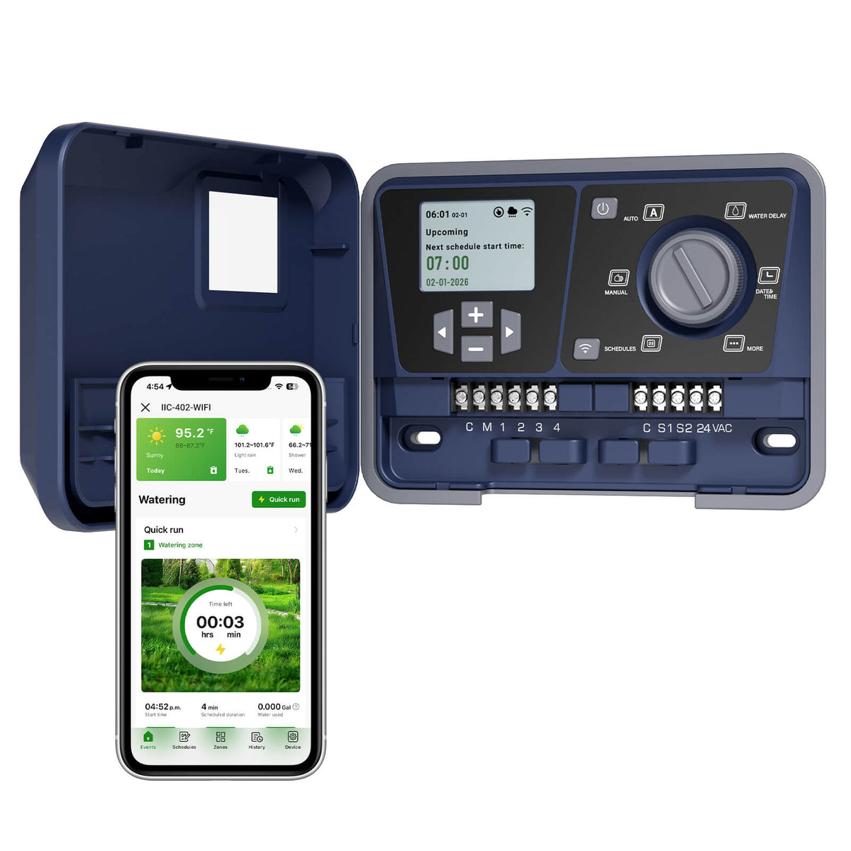 Indoor Sprinkler Controller Plus Series - 4 / 6 / 8 Zone