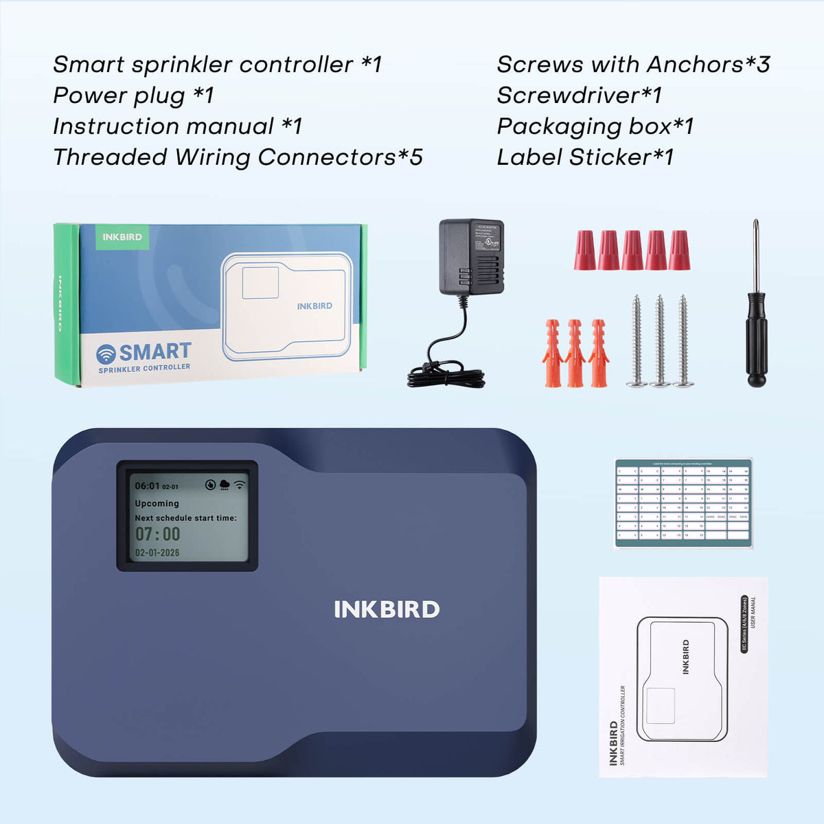 Indoor Sprinkler Controller Plus Series - 4 / 6 / 8 Zone
