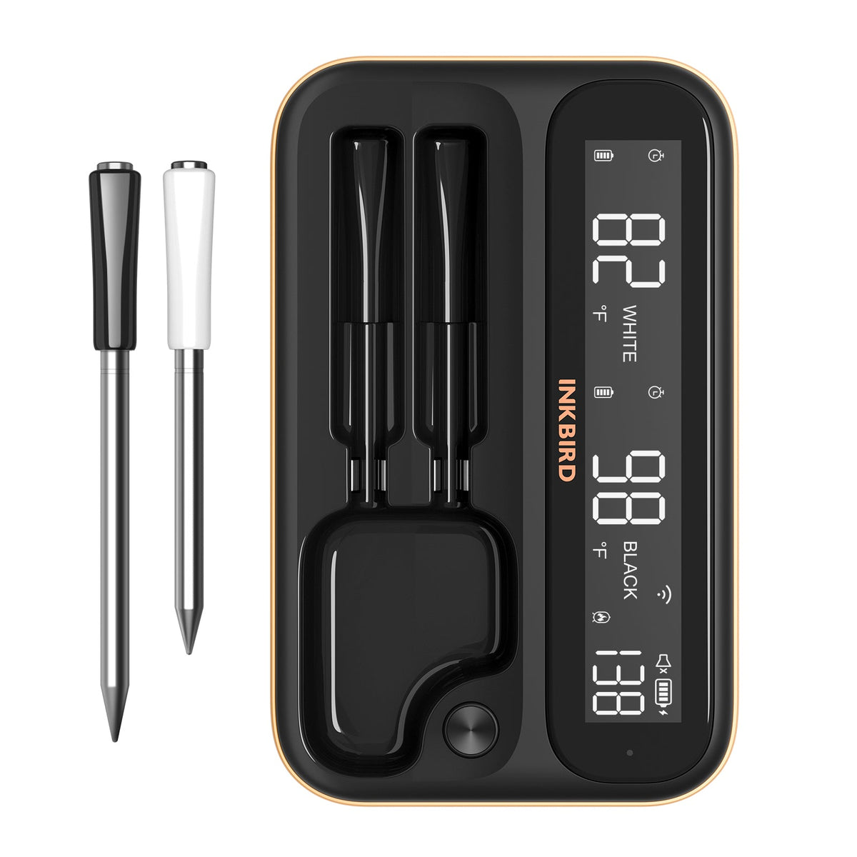 INKBIRD INT-12-BW Wireless Meat Thermometer Black
