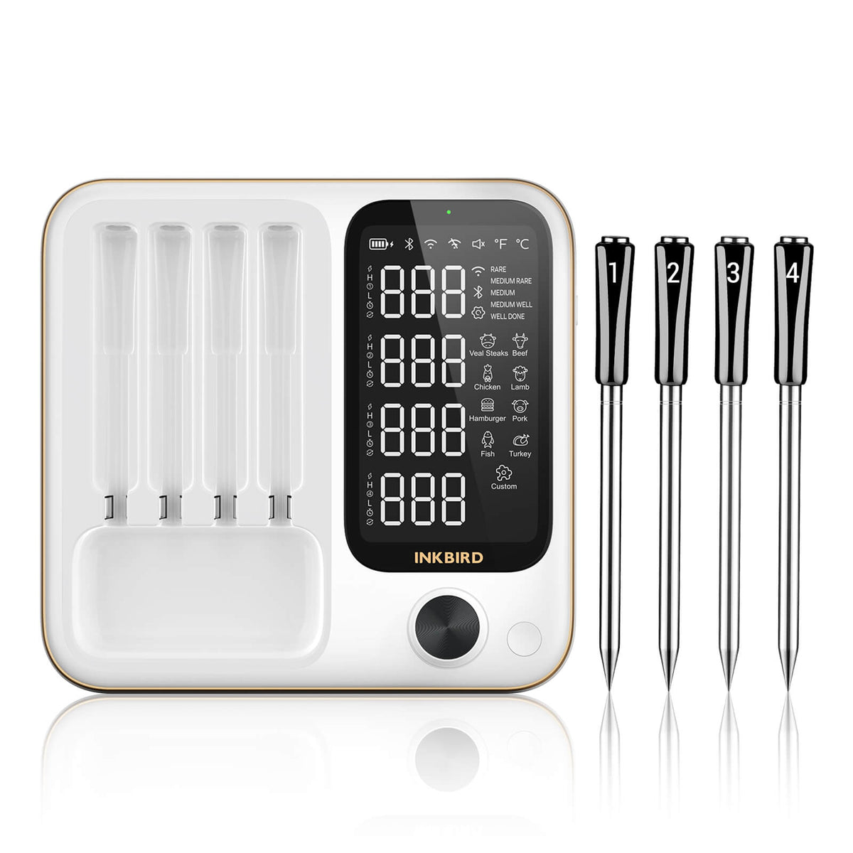 WiFi & Bluetooth Meat Thermometer INT-14-BW