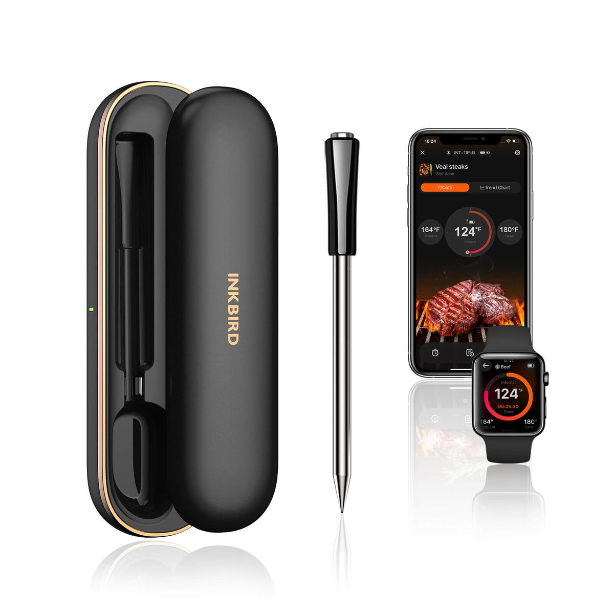 INT-11P-B with Phone and Apple Watch