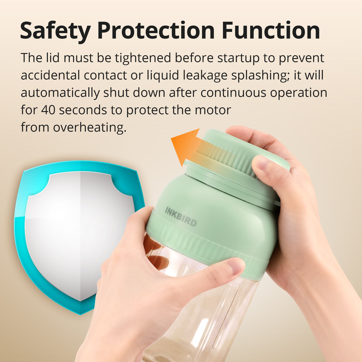IPB-02 Portable Blender with Safety Protection Function