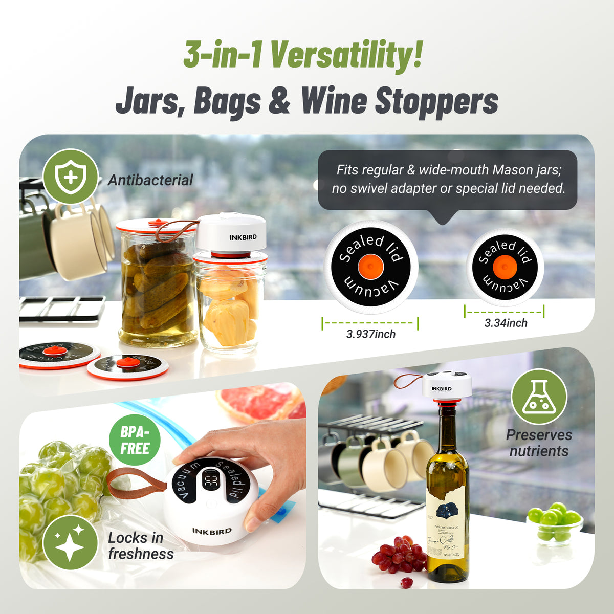 KZ-91 for Jars Bags and Wine Stoppers