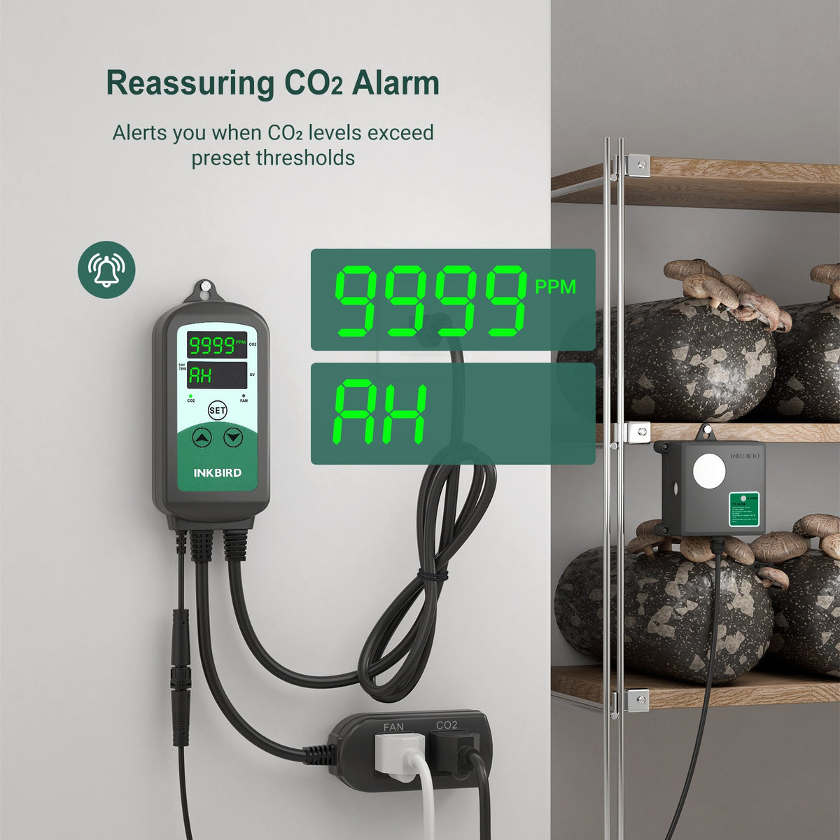 Programmable CO2 Controller with S01 Sensor ICC - 510 - INKBIRD