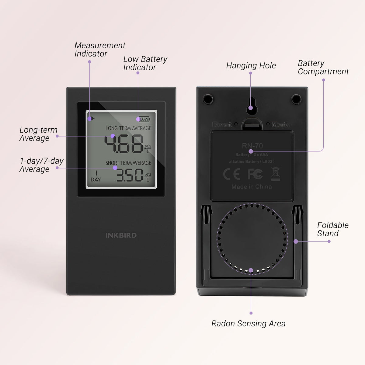 Radon Detector INK - RD1 - INKBIRD