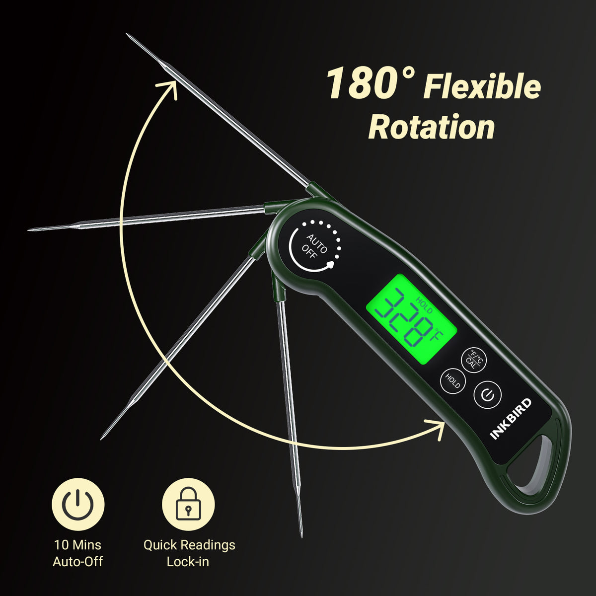Flexible Rotation with Auto Power Off