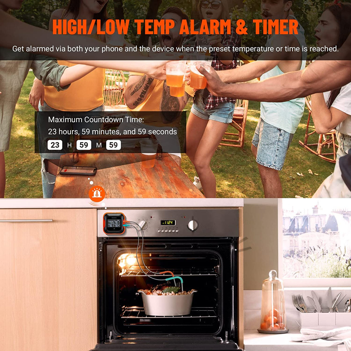 Bluetooth BBQ Thermometer IBT - 24S - INKBIRD