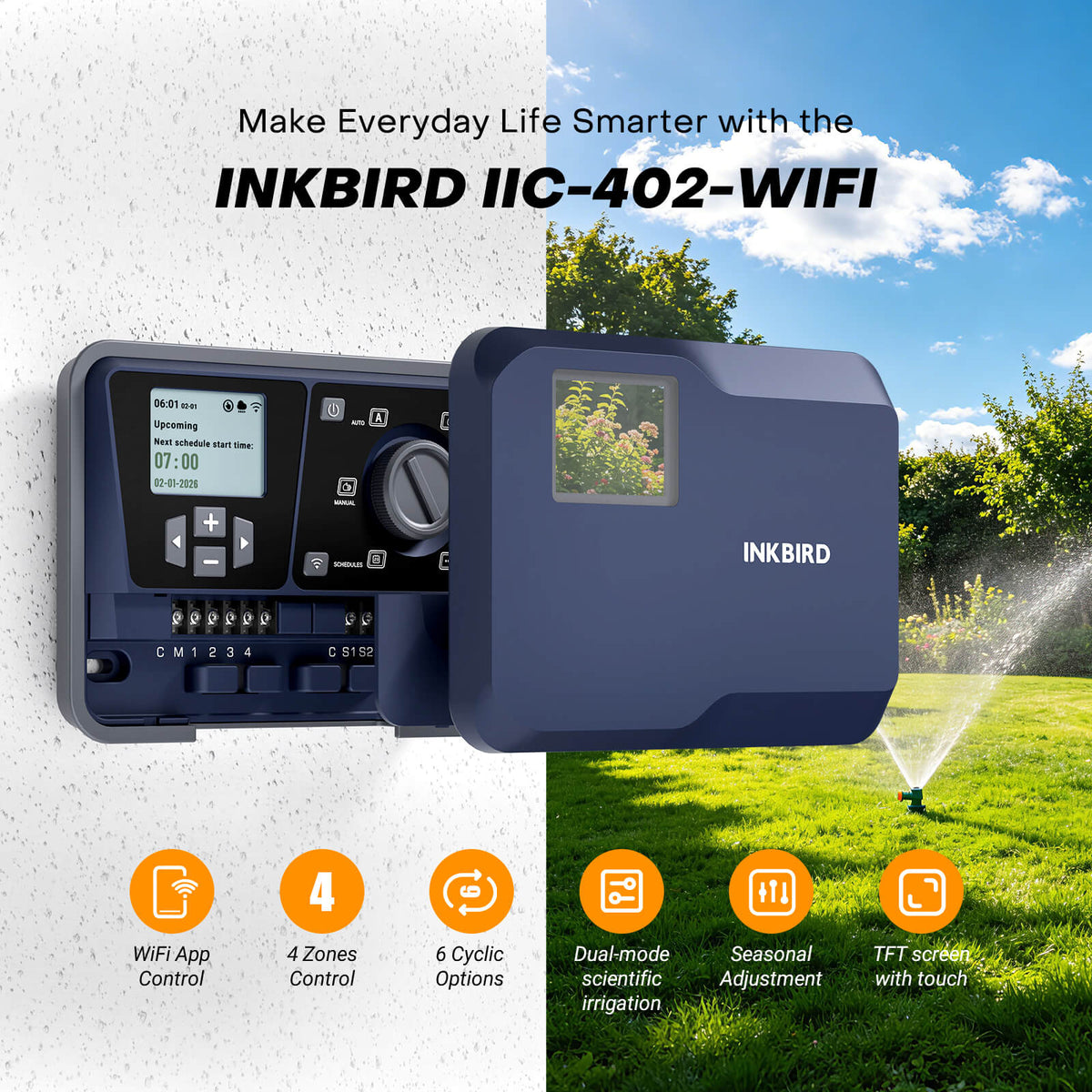 Indoor Sprinkler Controller Plus Series - 4 / 6 / 8 Zone
