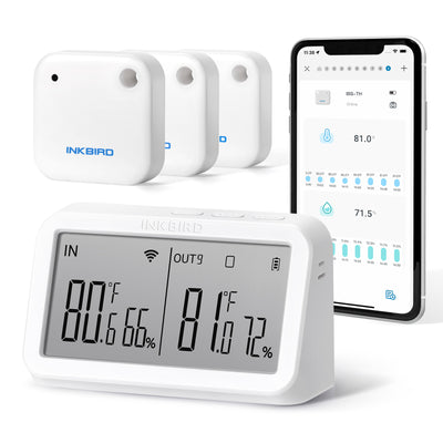 INKBIRD IBS-TH2 Wireless Thermo-Hygrometers with WiFi Gateway IBS-M2