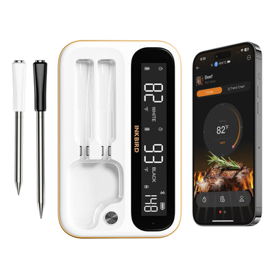 INKBIRD Wireless Meat Thermometer INT-12-BW White Main Image