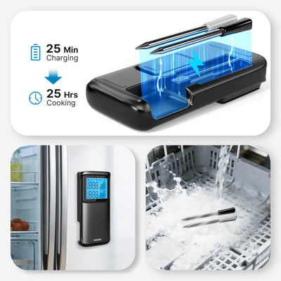 INT-12E-BW Probe Charging Magnetic Base Dishwasher-Safe