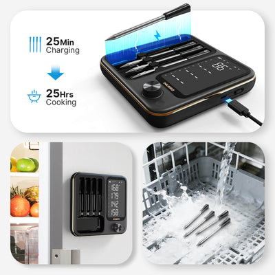 INT-14-BW Charging Magnet and Dishwasher-Safe Features