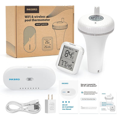 Wireless Pool Thermometer Set IBS - P01R with WIFI Gateway IBS - M1 - INKBIRD