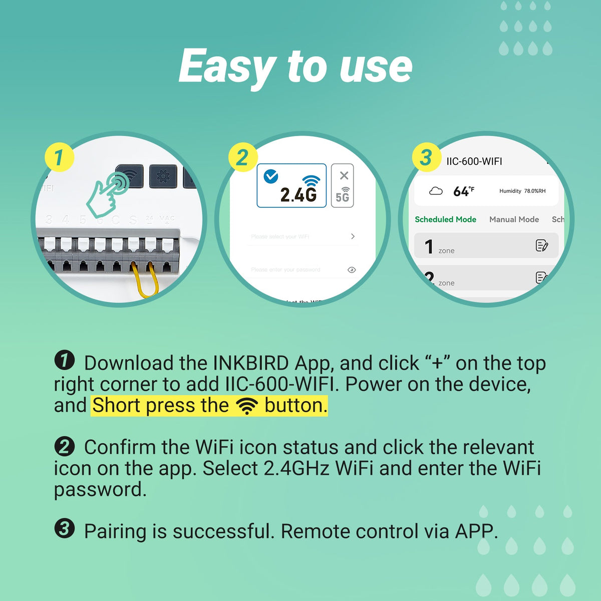 6 - Zone Sprinkler Controller IIC - 600 - WIFI - INKBIRD