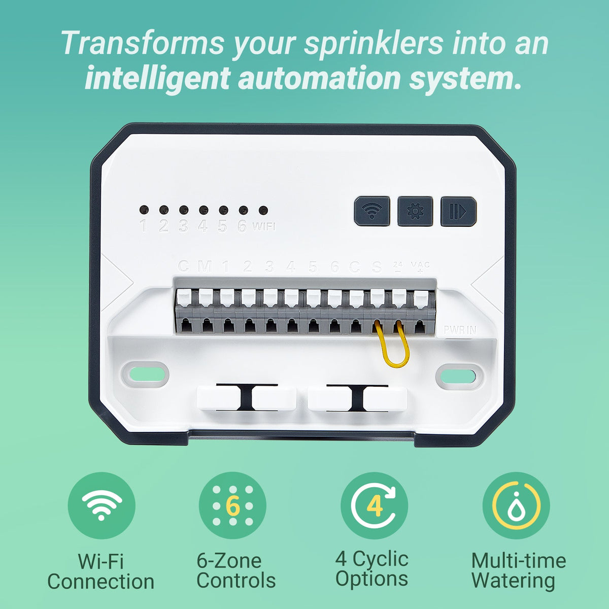 6 - Zone Sprinkler Controller IIC - 600 - WIFI - INKBIRD