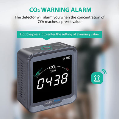 Digital 3 - in - 1 CO2 Detector PTH - 9C - INKBIRD