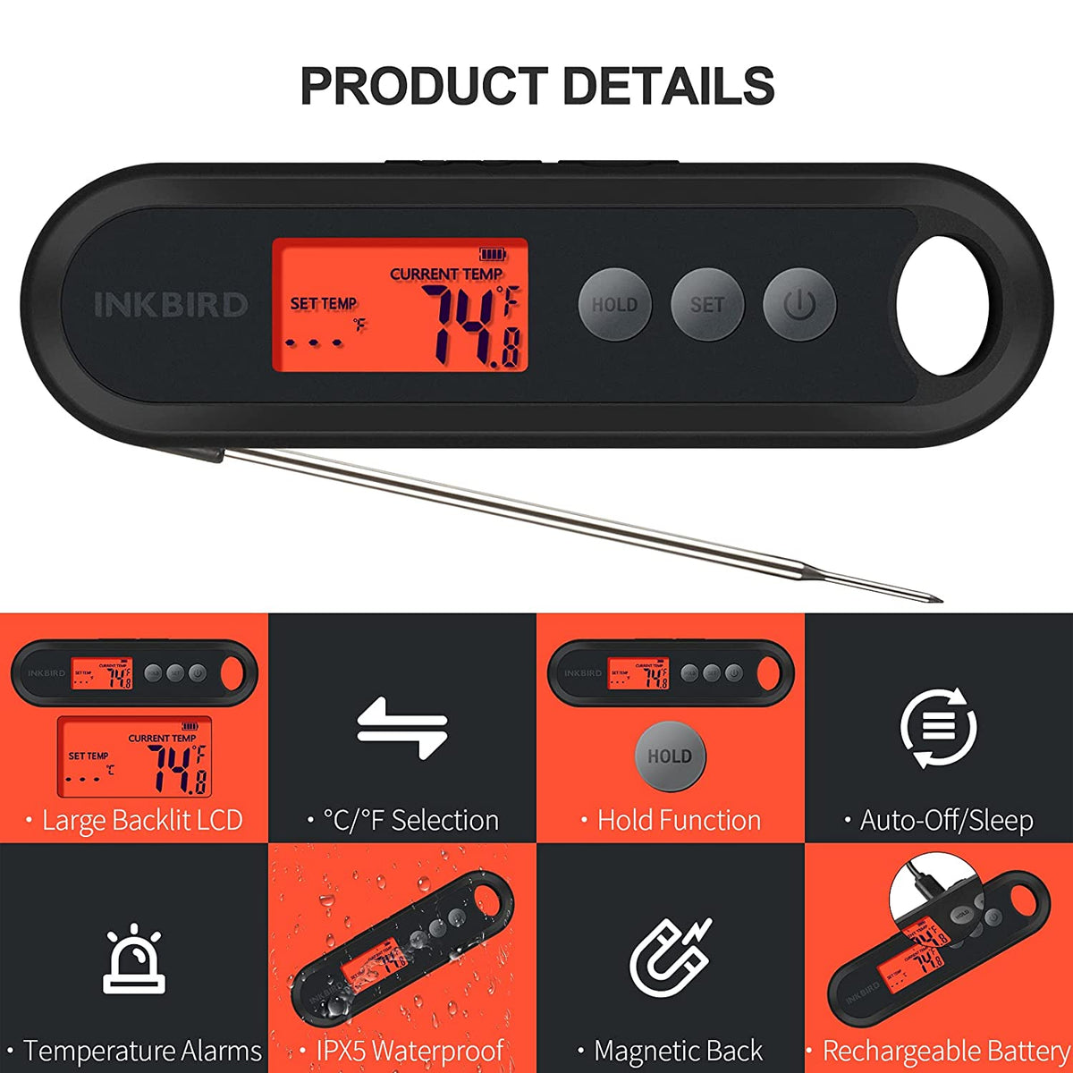 Instant Read Thermometer IHT - 2XP - INKBIRD