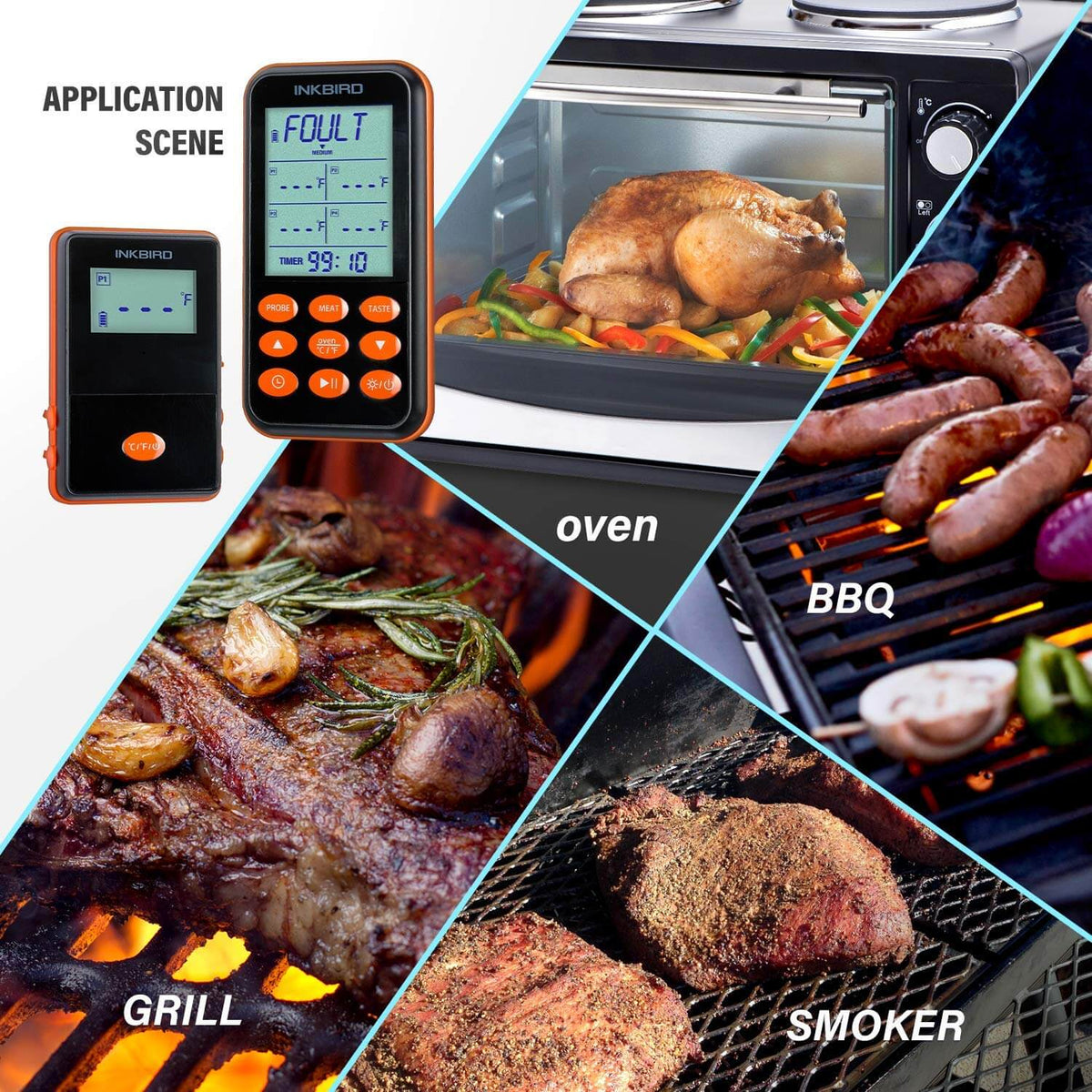 Remote BBQ Thermometer IRF - 4S - INKBIRD
